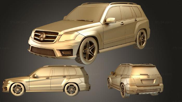 Автомобили и транспорт (mercedes GLK, CARS_1724) 3D модель для ЧПУ станка